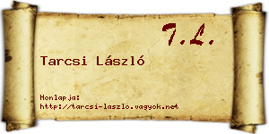 Tarcsi László névjegykártya